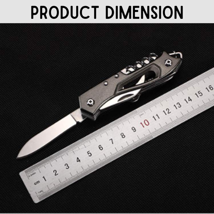 Compact Stainless Steel Multi-Tool – Essential Adventure Knife