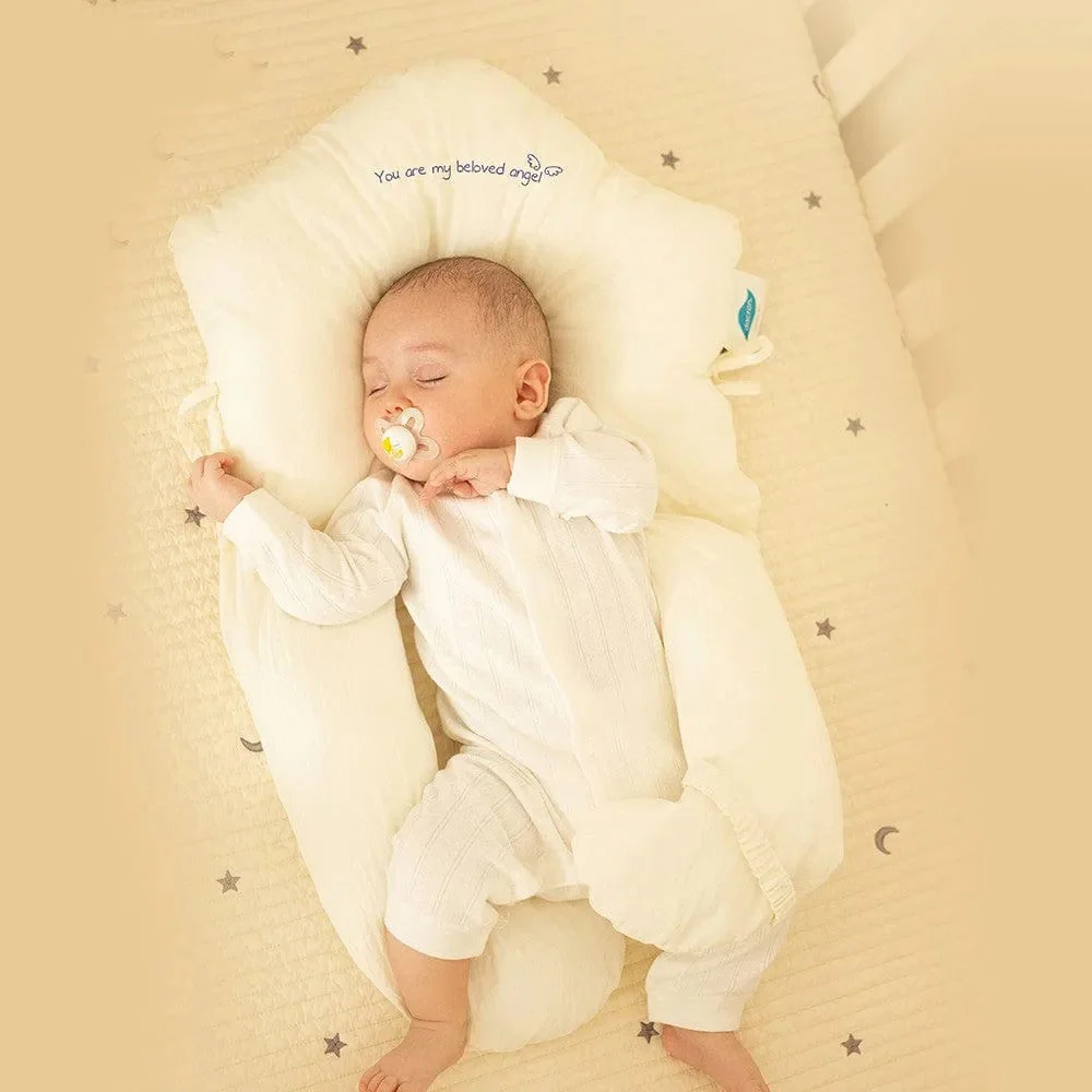 Newborn Baby Head and Side Support Pillow with Adjustable Features