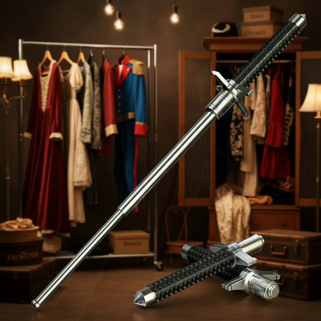 TrailBuddy Adjustable Walking Stick with Secure Grip and Safety Features