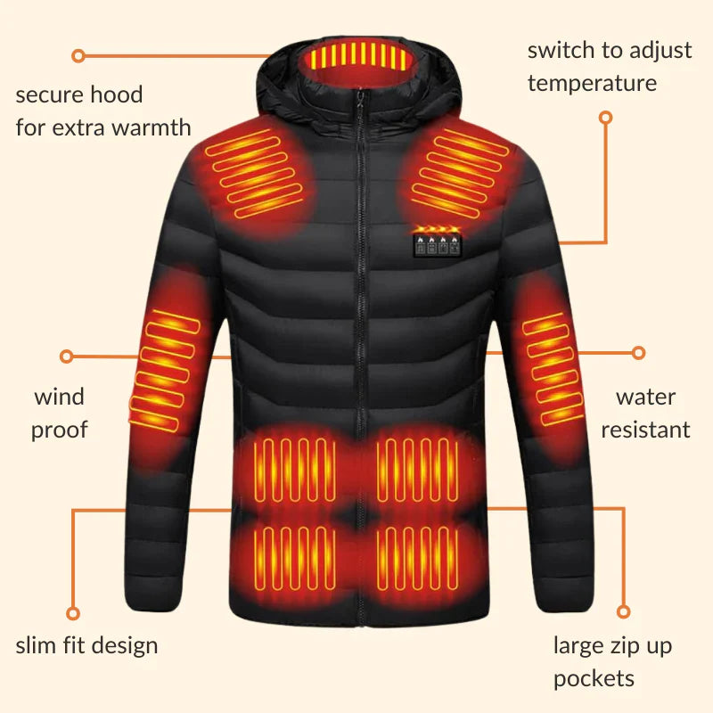 Adjustable Warmth Puffer Jacket for Men and Women
