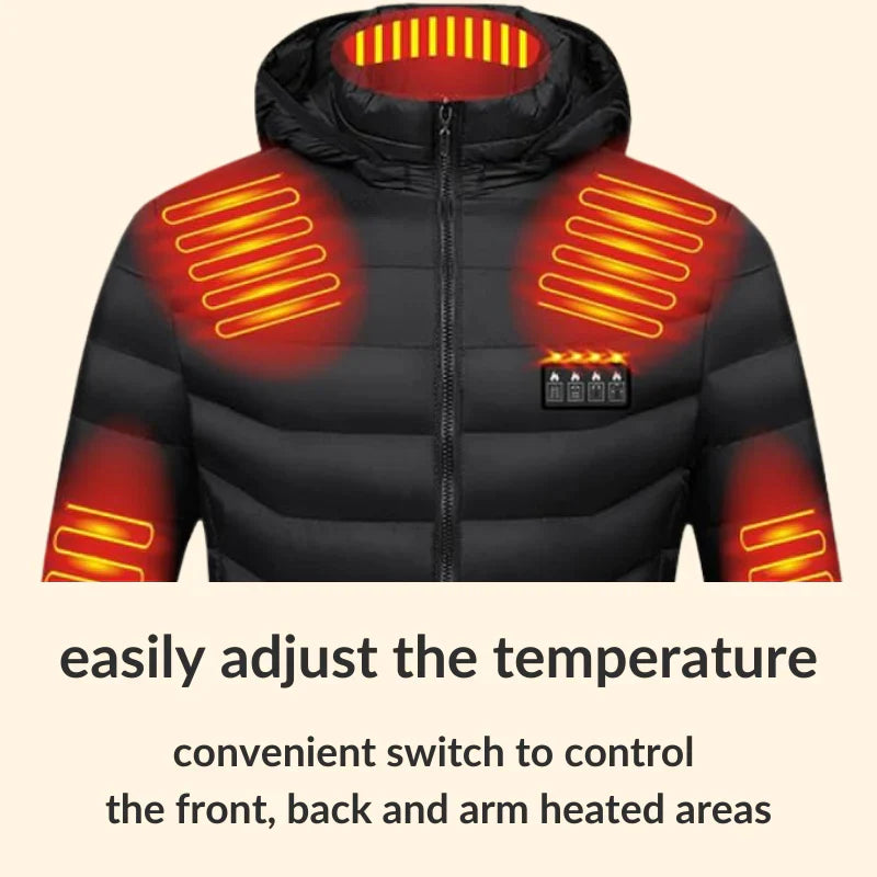 Adjustable Warmth Puffer Jacket for Men and Women