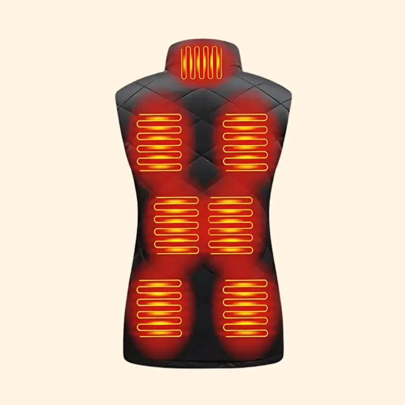 Adjustable Warmth Slim Fit Heated Vest for Women in Cold Weather