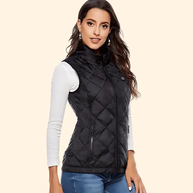 Adjustable Warmth Slim Fit Heated Vest for Women in Cold Weather