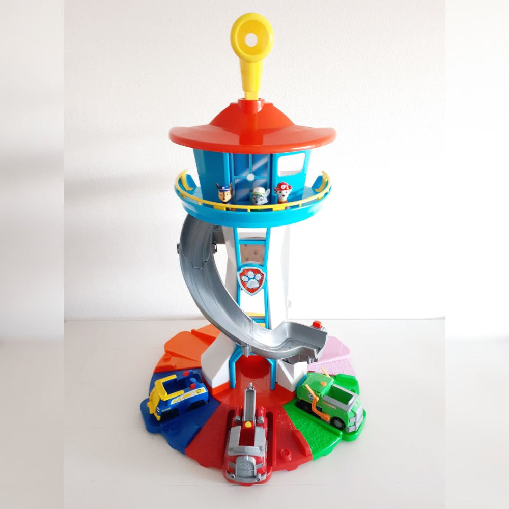 Outdoor Playset with Multi-Level Slide and Lookout Station for Fun Activities