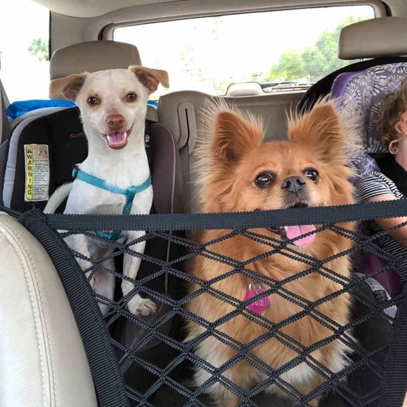 Adjustable Pet Safety Net for Cars - Durable Double Layer Design