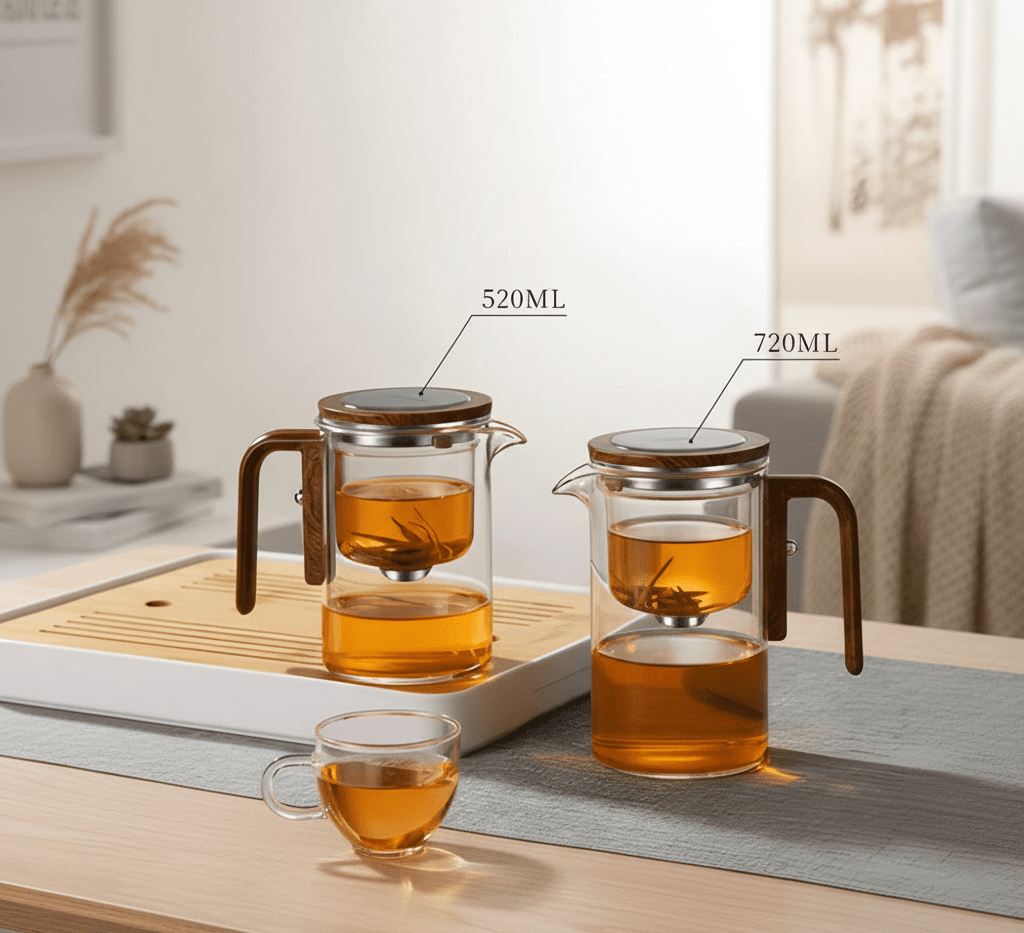 Serenity Brew Teapot with Durable Plastic and Steel Infuser