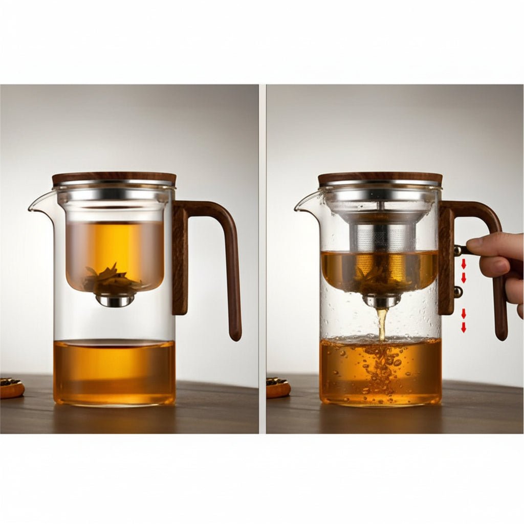 Serenity Brew Teapot with Durable Plastic and Steel Infuser