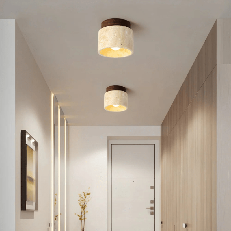 Serenity Oak LED Ceiling Light – Embrace Tranquil Living