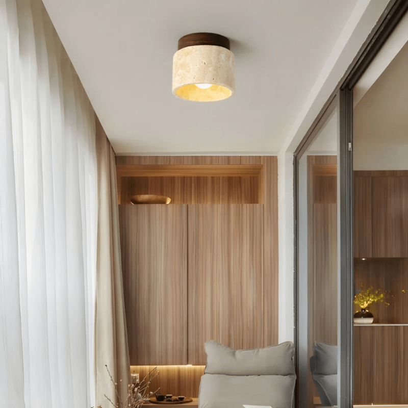 Serenity Oak LED Ceiling Light – Embrace Tranquil Living