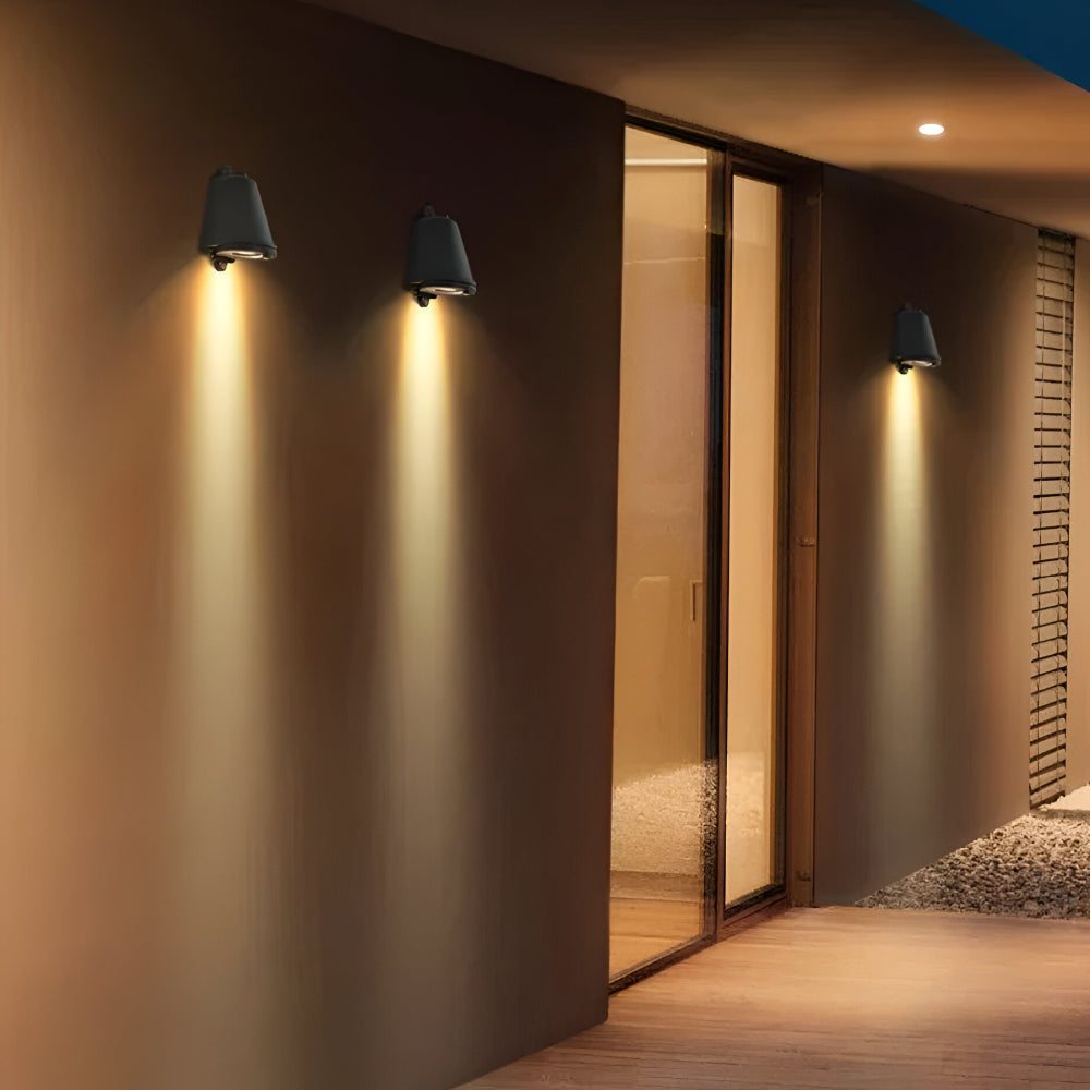 Sleek Metal Outdoor Wall Lantern with Cozy Illumination