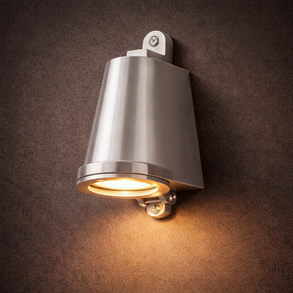 Sleek Metal Outdoor Wall Lantern with Cozy Illumination