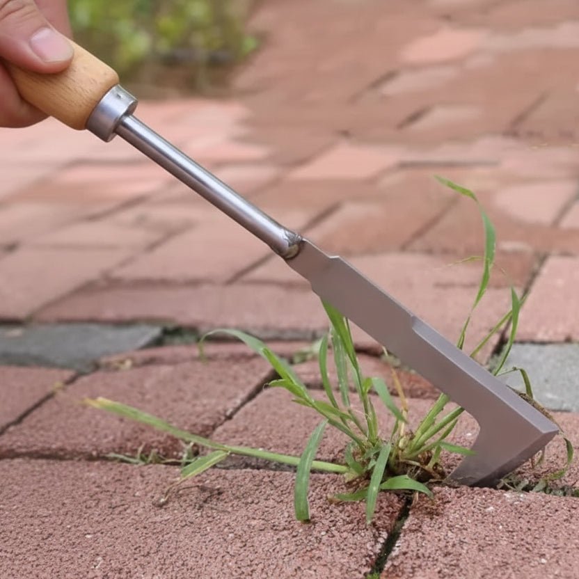 Garden Weeding Hoe with L-Shape in Stainless Steel for Accuracy