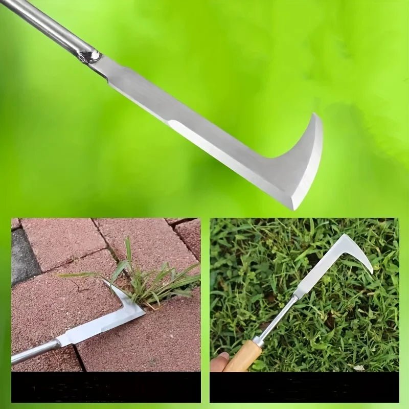 Garden Weeding Hoe with L-Shape in Stainless Steel for Accuracy
