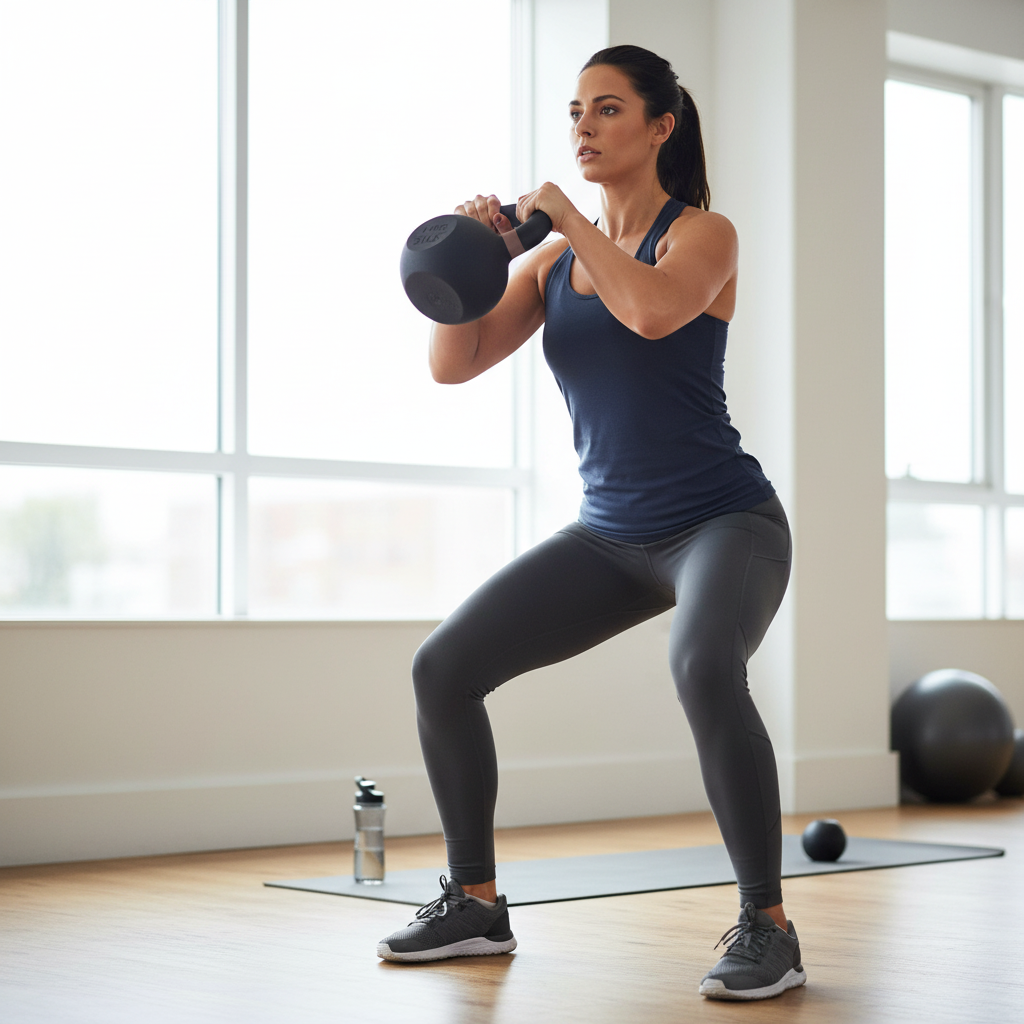 Premium Iron Kettlebell for Total Body Fitness Training