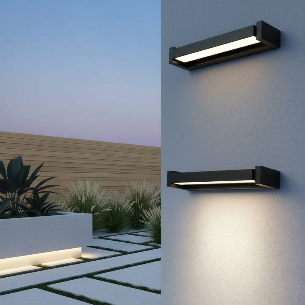 BrilliantBeam Adjustable Outdoor LED Wall Light with Waterproof Design