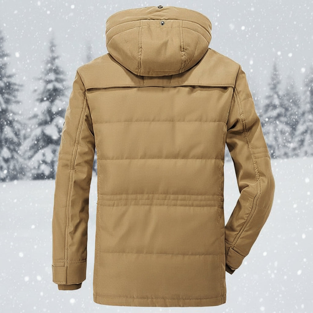 Men's Insulated Hooded Parka for Ultimate Cold Protection