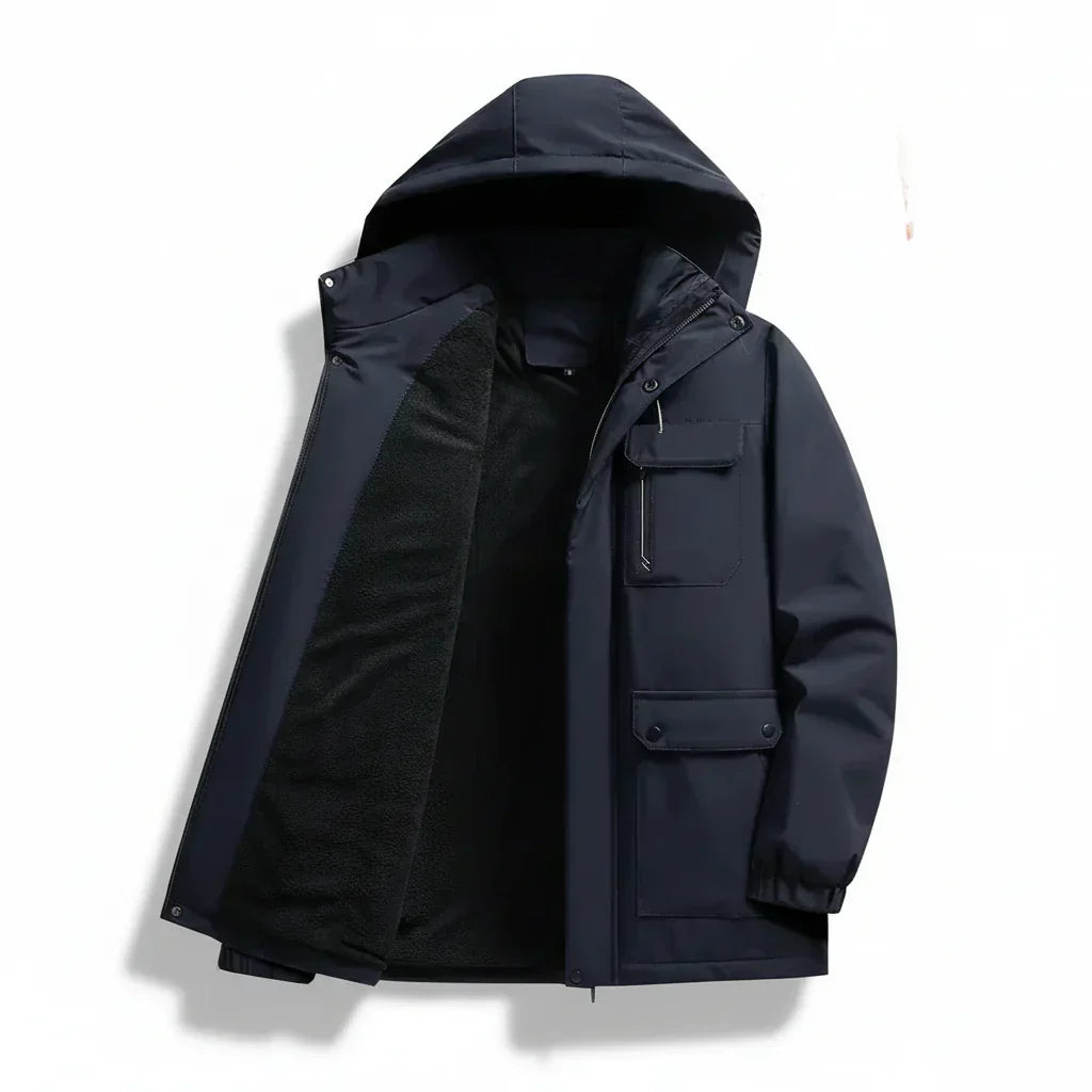 Men's Insulated Waterproof Jacket for Harsh Winter Conditions