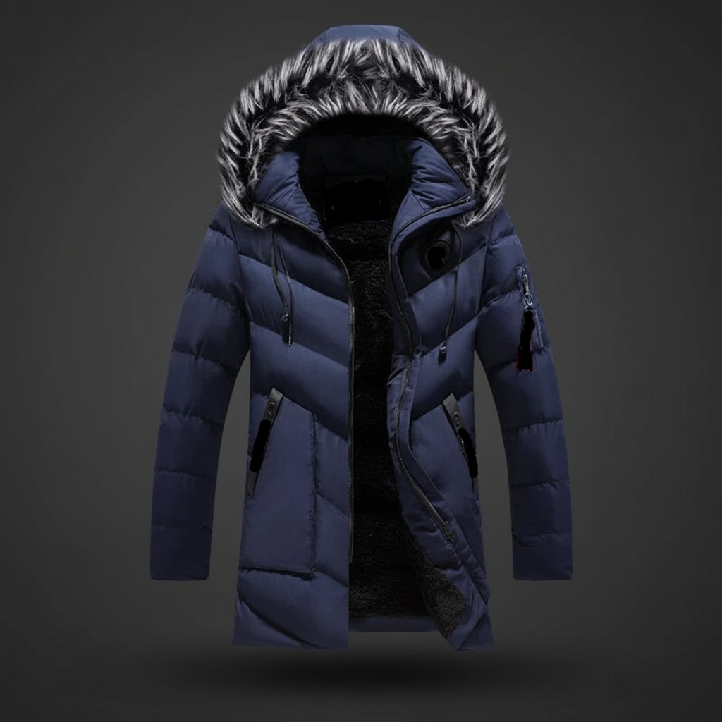 Men's Insulated Winter Jacket with Cozy Lining