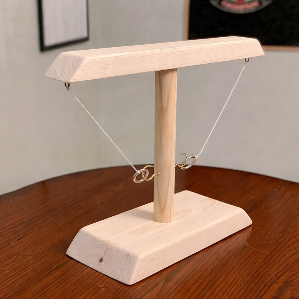 Classic Wooden Ring Toss Game for Hours of Fun