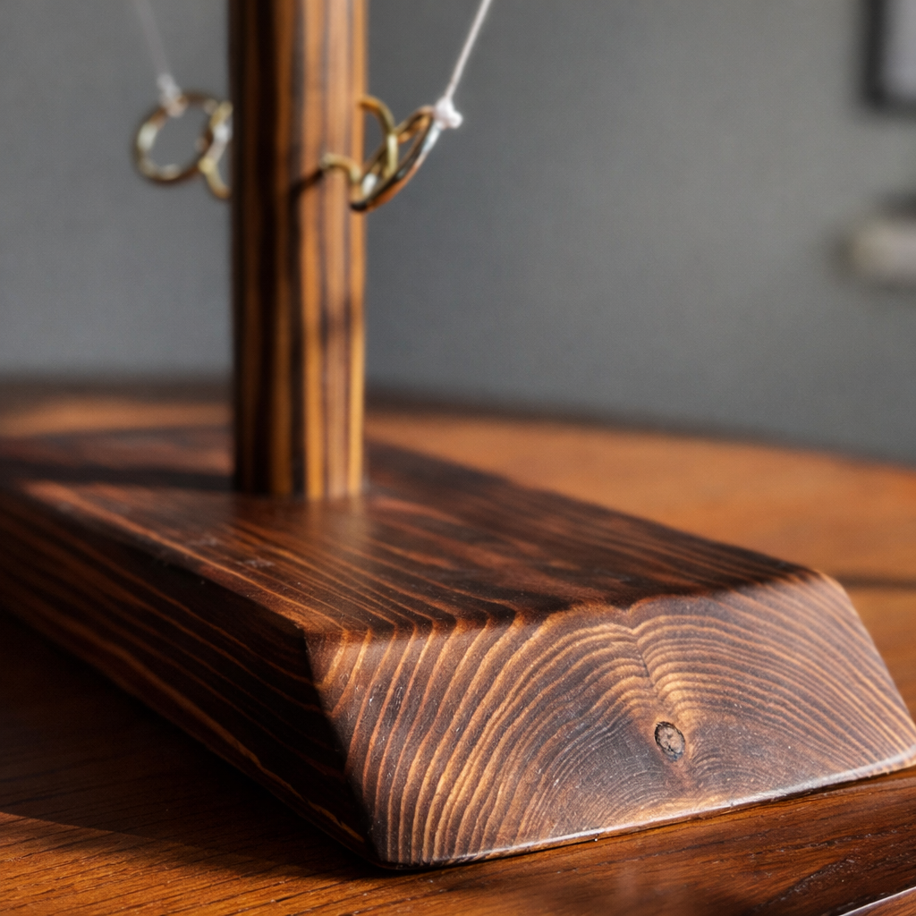 Classic Wooden Ring Toss Game for Hours of Fun