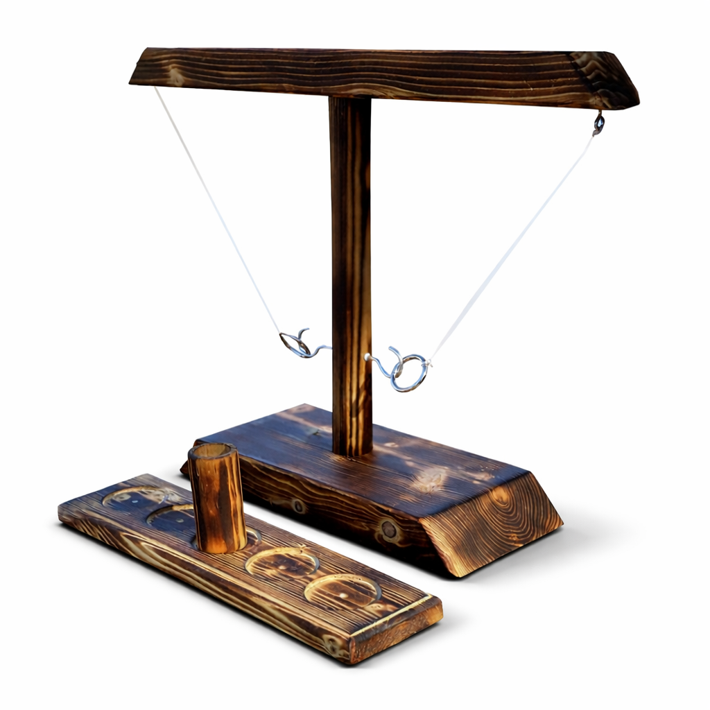Classic Wooden Ring Toss Game for Hours of Fun