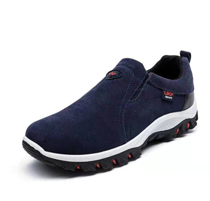 Men's Orthopedic Hiking Shoes | Slip-On Lightweight Design | Breathable Material & Arch Support | Slip-Resistant Rubber Sole
