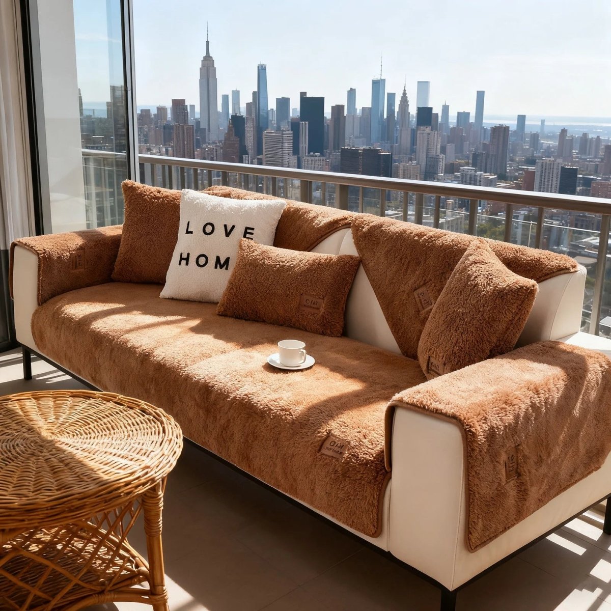 CozyNest Plush Sofa Protector for Ultimate Comfort