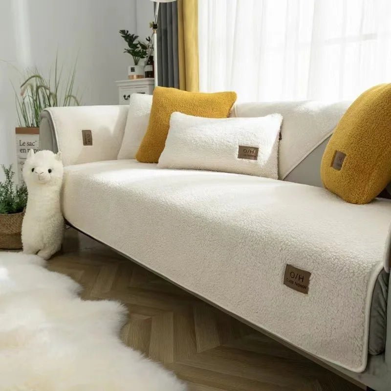 CozyNest Plush Sofa Protector for Ultimate Comfort