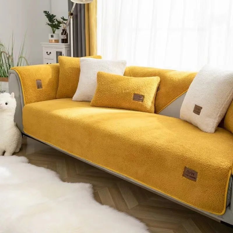 CozyNest Plush Sofa Protector for Ultimate Comfort