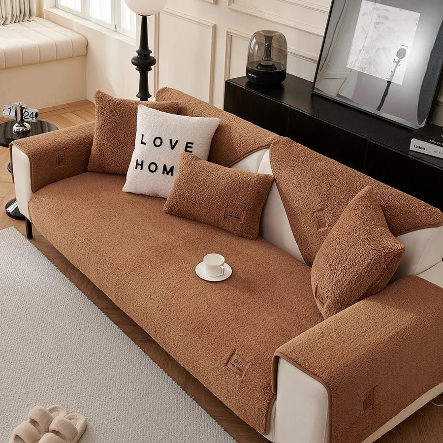 CozyNest Plush Sofa Protector for Ultimate Comfort