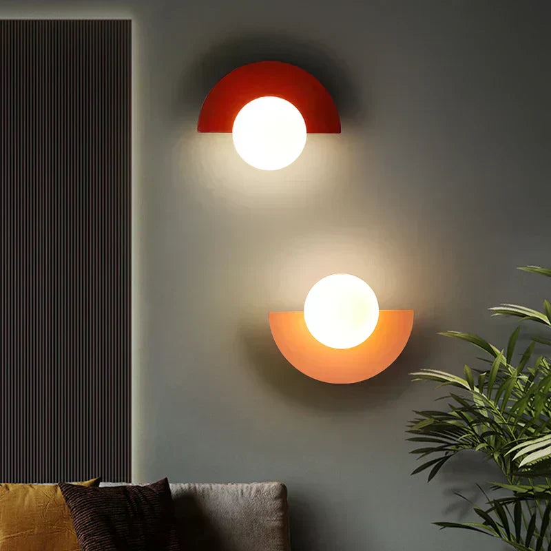 FrostedAura Modern LED Wall Light for Contemporary Spaces