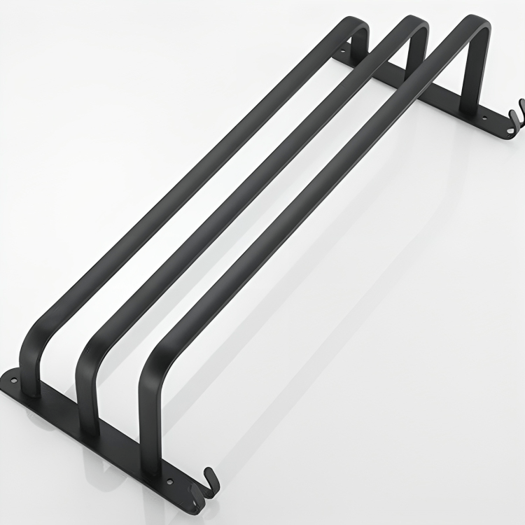 SpaceSaver Wall-Mounted Aluminum Rack for Towels & More