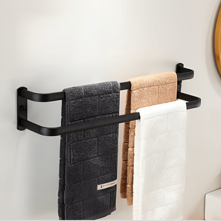 SpaceSaver Wall-Mounted Aluminum Rack for Towels & More