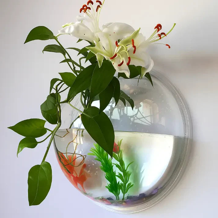 Vertical Garden Planter for Wall – No Drill Fishbowl Decor
