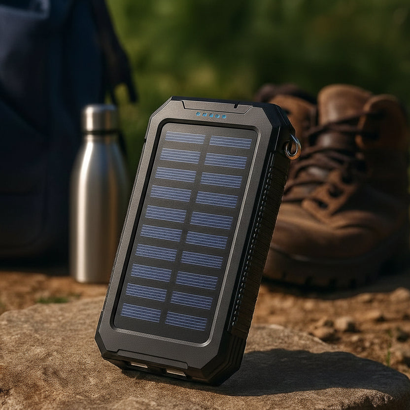 SunCharge Waterproof Solar Battery Pack 10000mAh with Dual USB