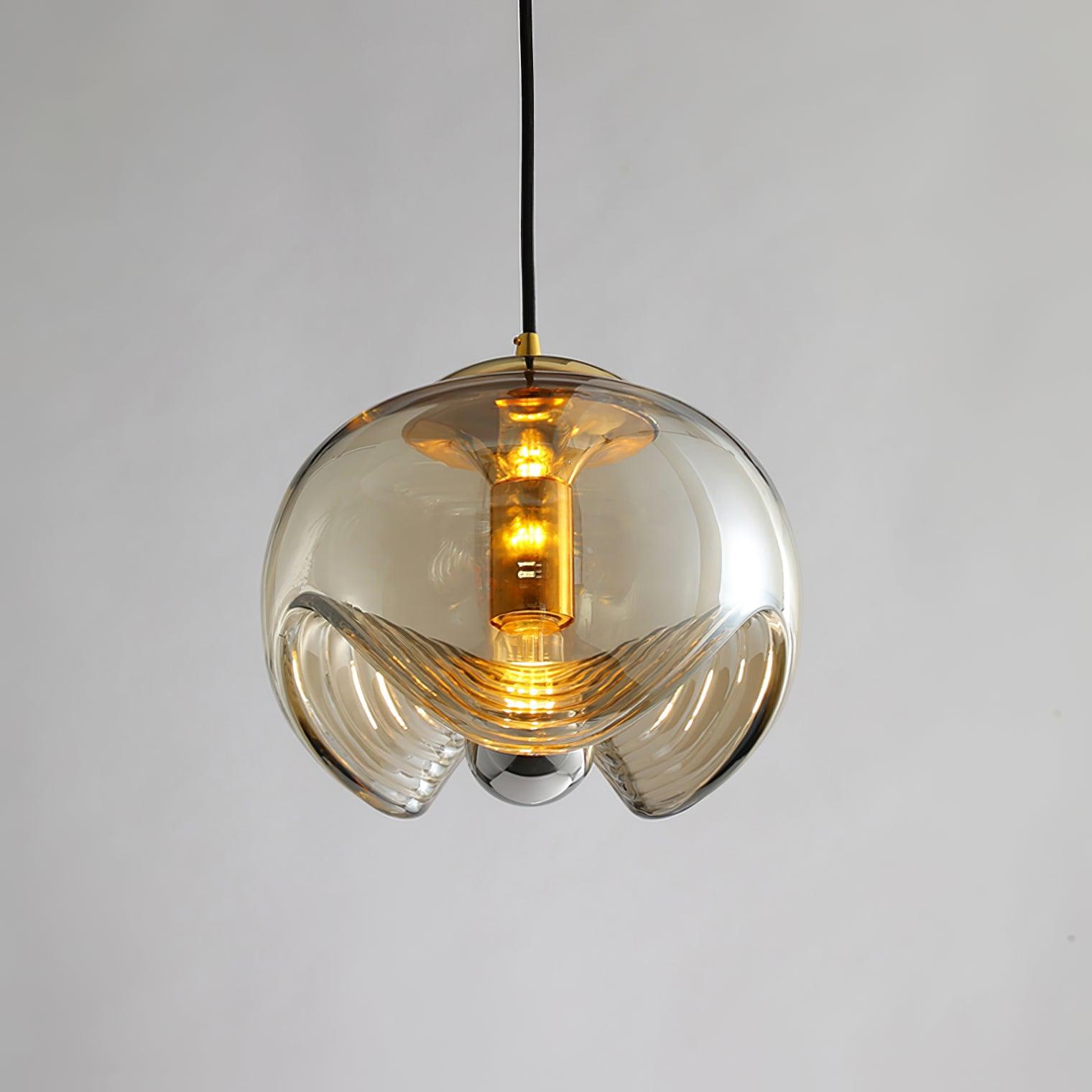 Elegance in Motion: Contemporary Wave Pendant Light