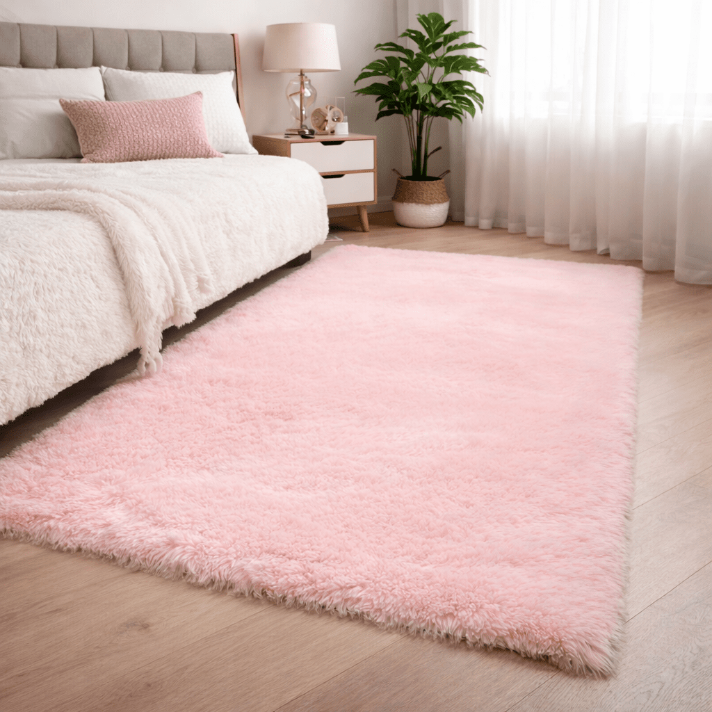 CozyNest Plush Area Rug Crafted from Premium Polyester Fibers