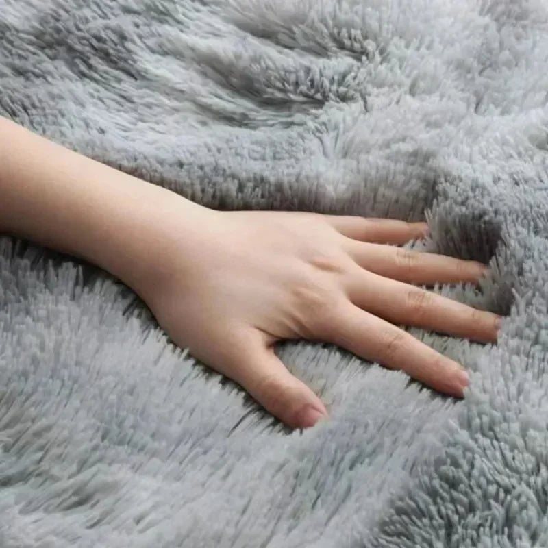 CozyNest Plush Area Rug Crafted from Premium Polyester Fibers