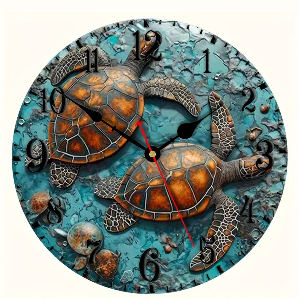 Cat Motif Wall Clock – Elegant Aluminum Design Wall Clock for Living Room, Kitchen, and Office