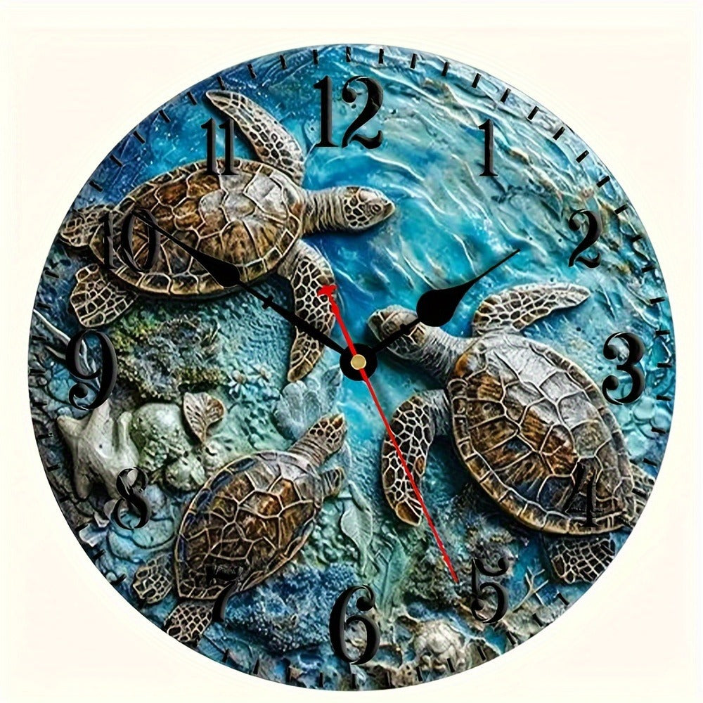 Cat Motif Wall Clock – Elegant Aluminum Design Wall Clock for Living Room, Kitchen, and Office