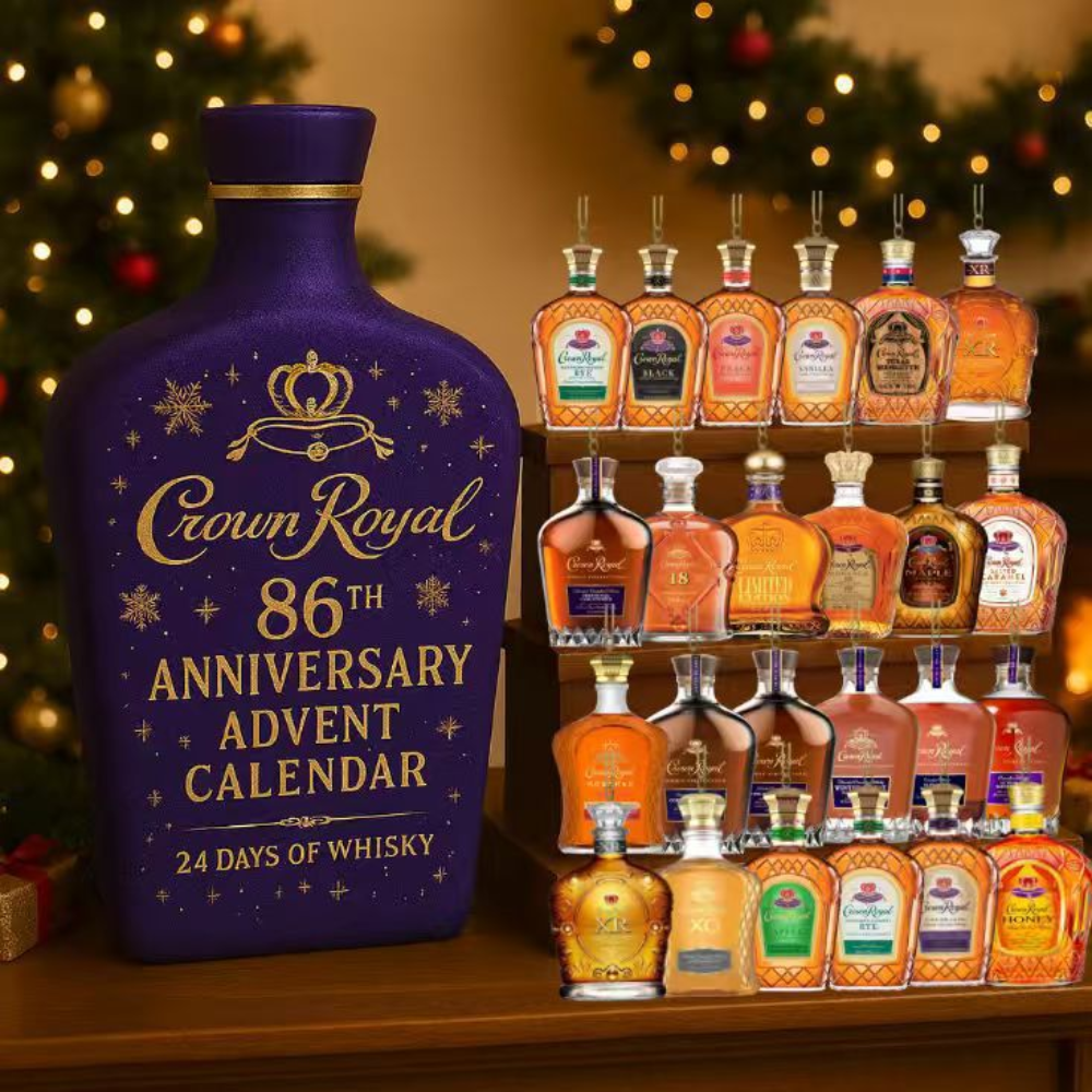 Festive Spirits Countdown Calendar with Decorative Ornaments