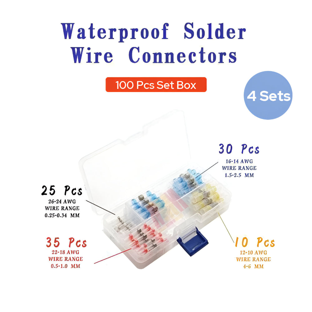 Versatile Heat Shrink Solder Sleeve Connector Kit
