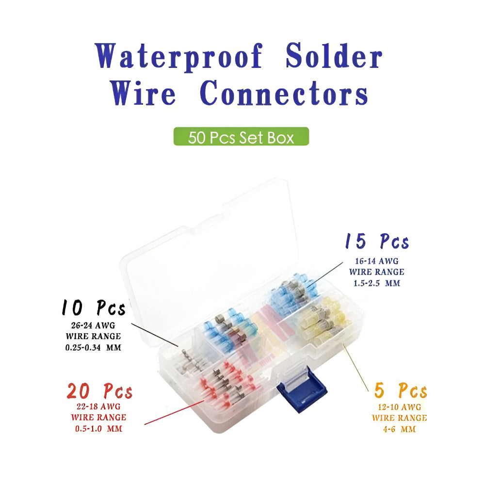Versatile Heat Shrink Solder Sleeve Connector Kit