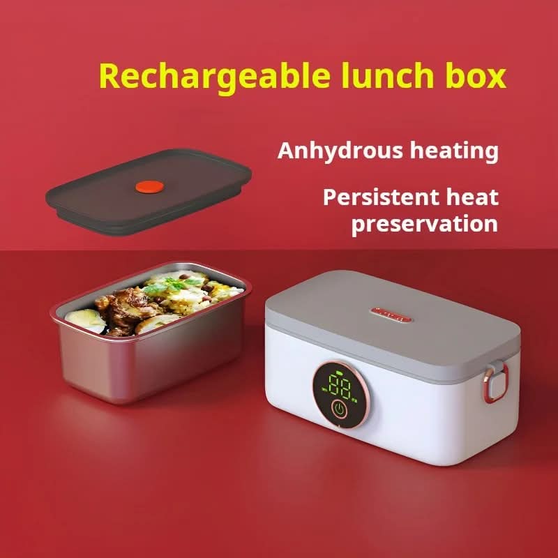 HeatMate Portable Lunchbox - Cordless & Rechargeable for Warm Meals