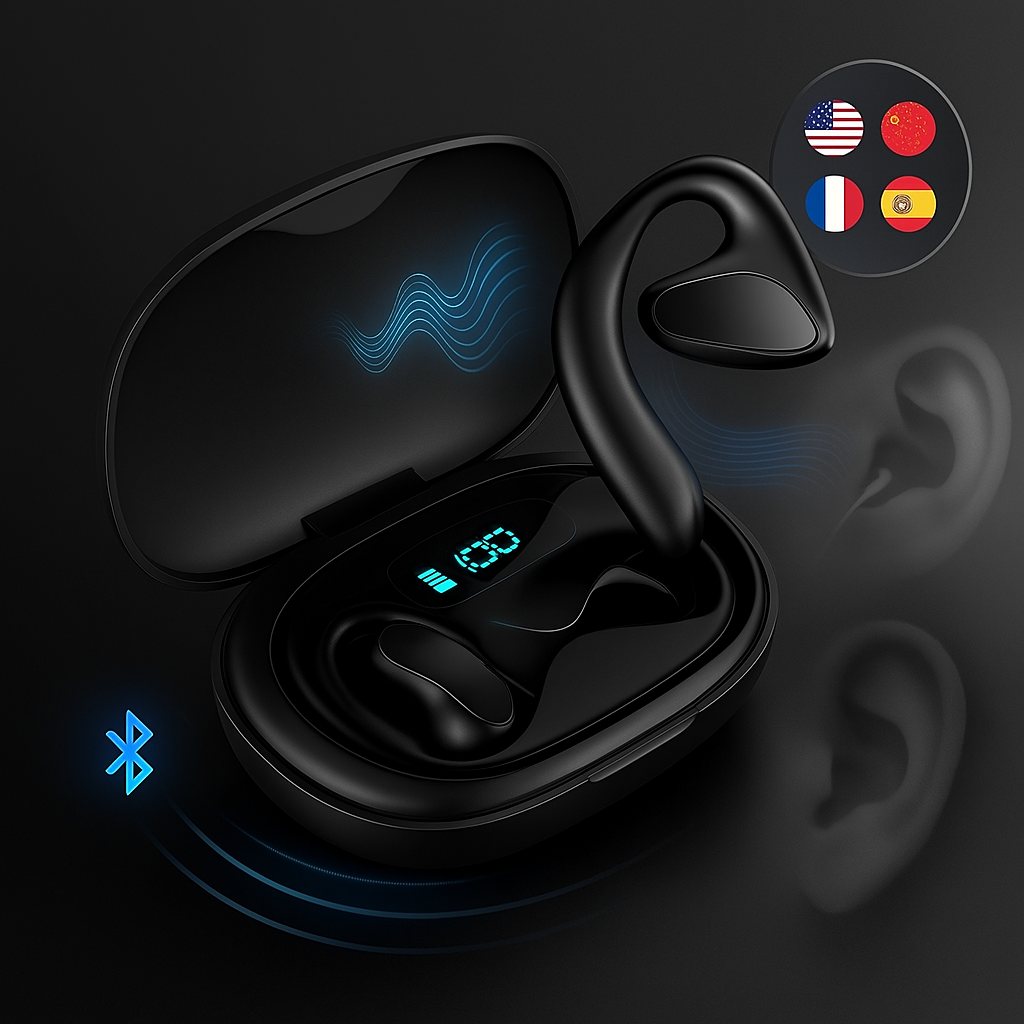 Smart Bluetooth Earbuds for Instant Language Translation