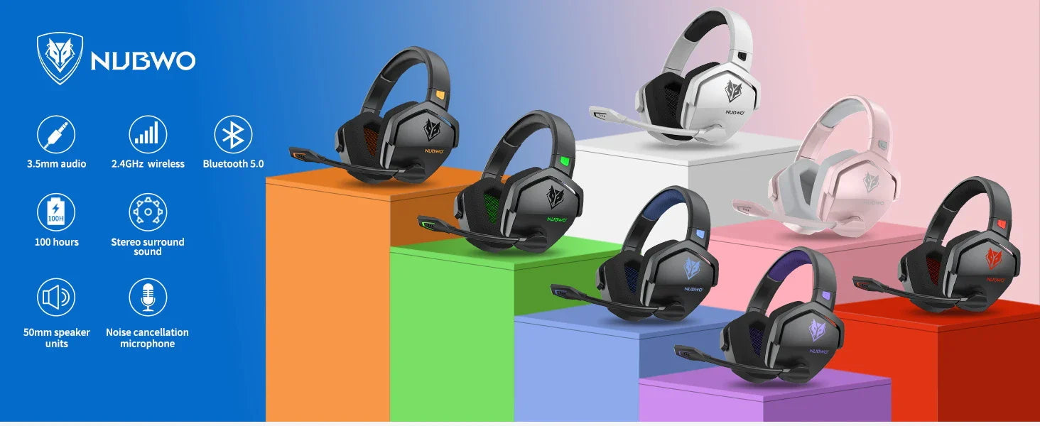 Gaming Headset with Active Noise Cancellation and Extended Battery Life