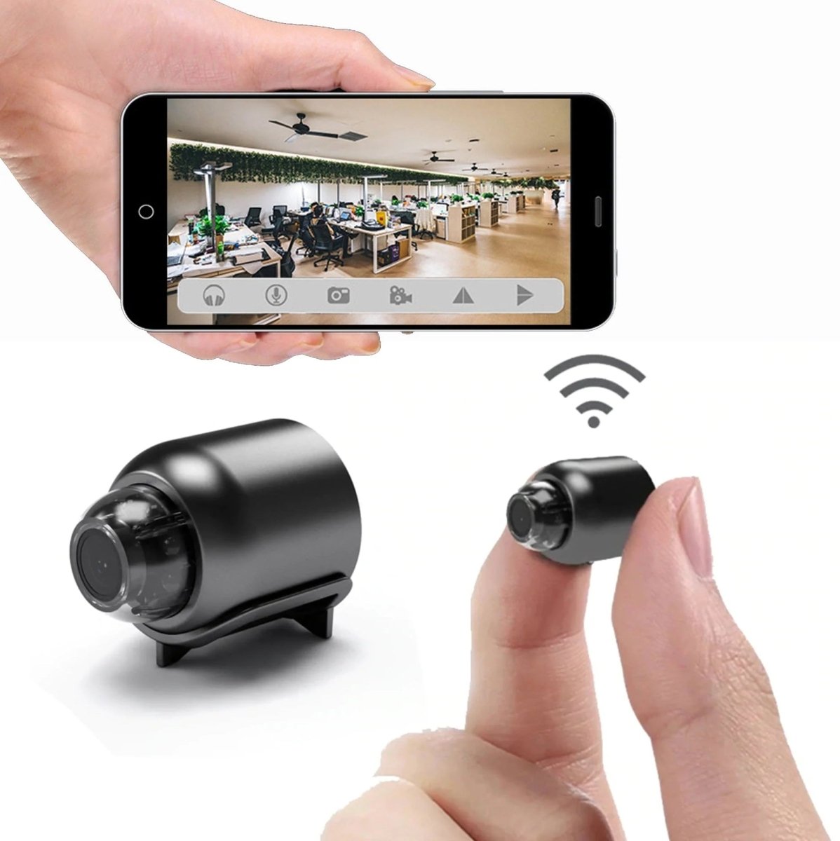 HD Night Vision Wireless Security Camera with Motion Alerts for Continuous Home Surveillance