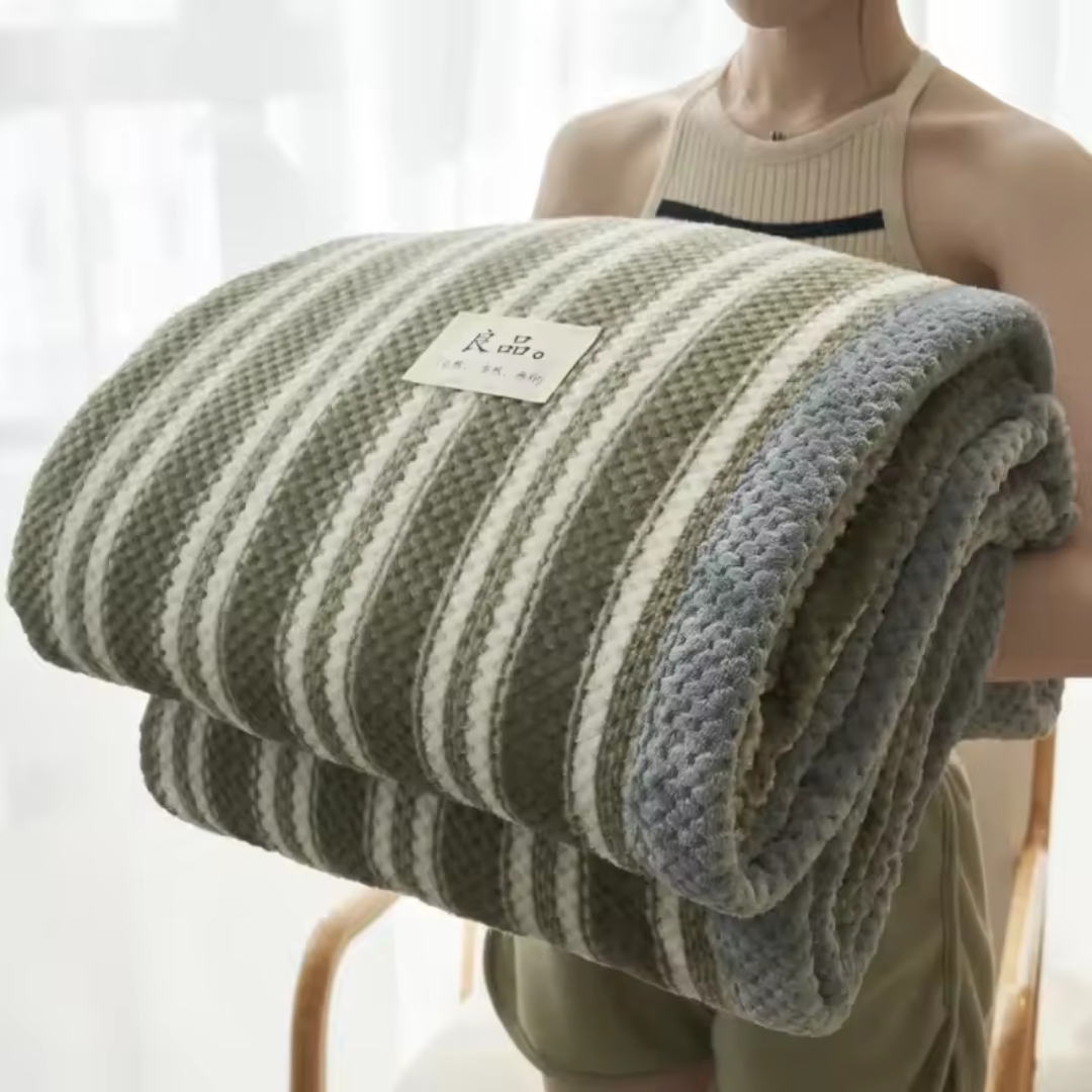 Chenille Yarn Crochet Pattern Wool Blanket