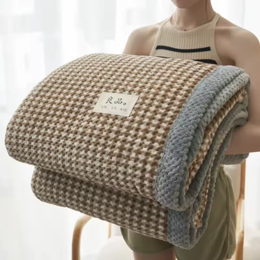 Chenille Yarn Crochet Pattern Wool Blanket
