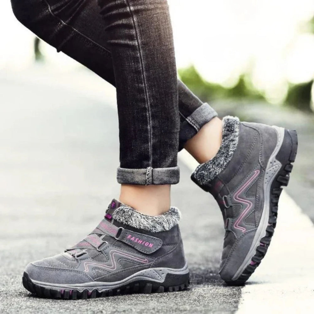 Women’s Waterproof Insulated Winter Footwear with Grip Soles